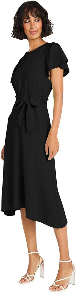 Maggy London Women's Flutter Sleeve and Waist Tie Cocktail Dress for Women | Multi Occasion Dress | Wedding Guest Dresses for Women - Image 2