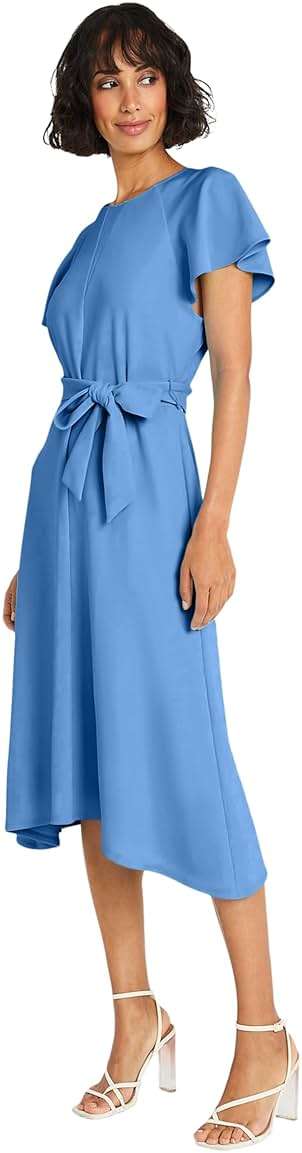Maggy London Women's Flutter Sleeve and Waist Tie Cocktail Dress for Women | Multi Occasion Dress | Wedding Guest Dresses for Women - Image 2