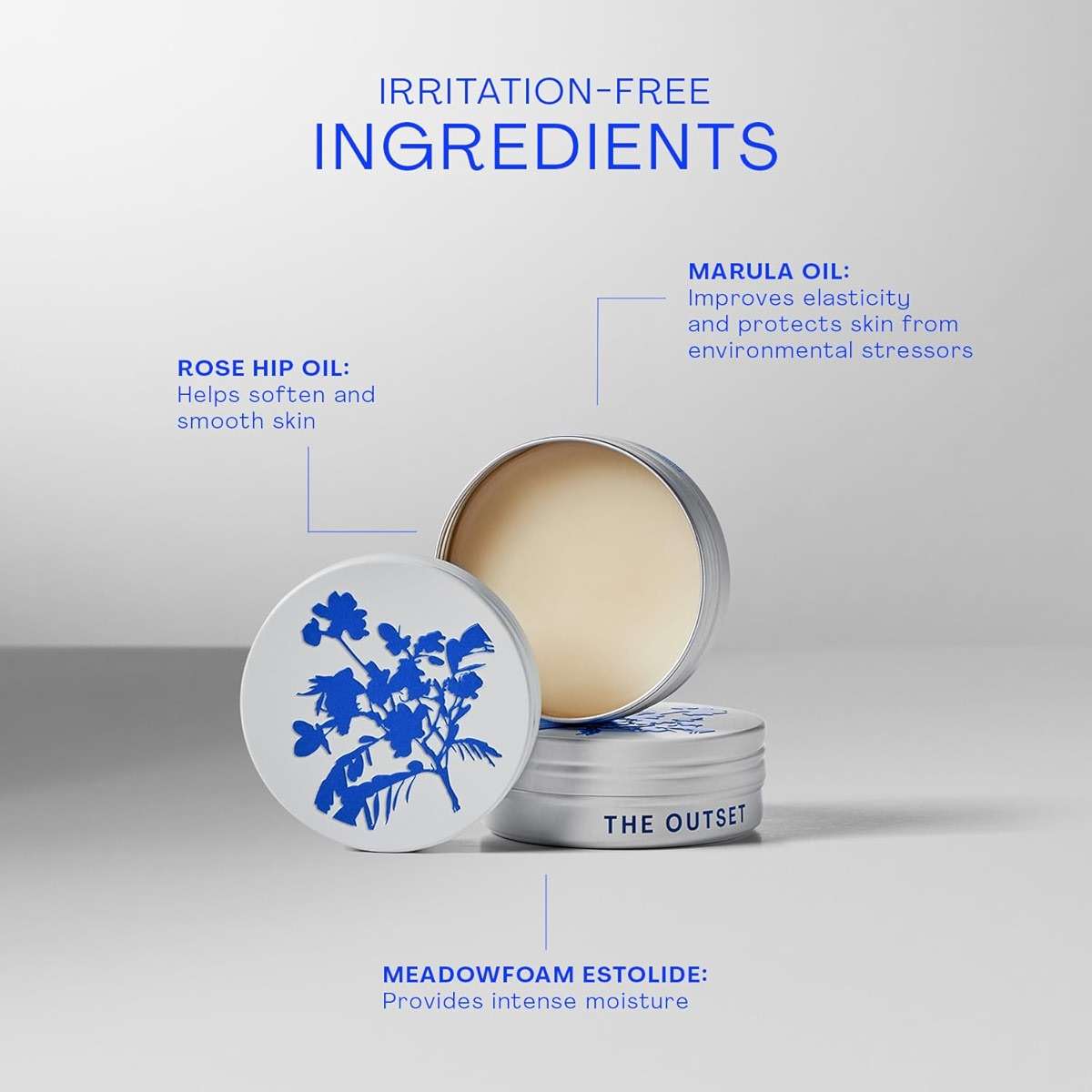 The Outset Rescue Balm, Multi-Purpose Healing Balm for Dry Cracked Skin, Face and Body Moisturizer, Botanical Barrier Balm, Skin Repair with Hyaluroset Complex, for Dry Sensitive Skin, 1.5 oz - Image 3