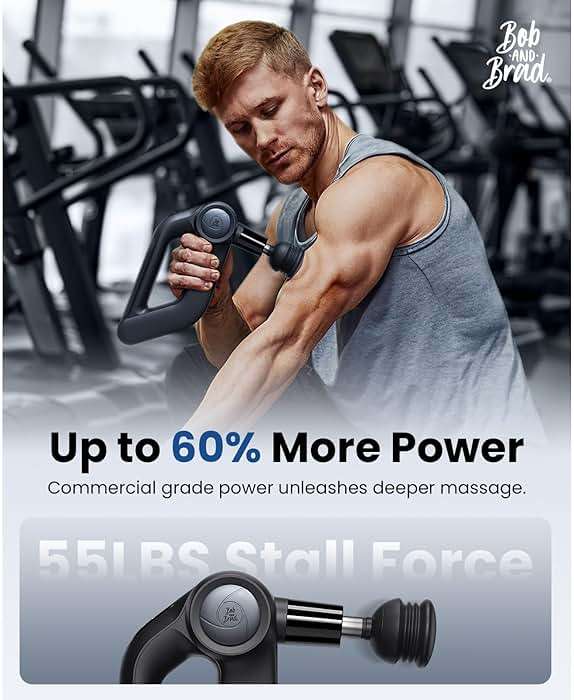 BOB AND BRAD D5 Pro Massage Gun with 13mm Amplitude, FSA-HSA Eligible, Professional Deep Tissue Percussion Massage Gun, Ergonomic D-Handle for Effortless Muscle Pain Relief, Fathers Day Dad Gifts - Image 2