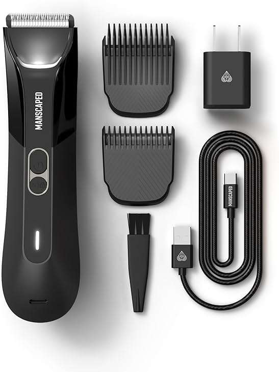 MANSCAPED® The Lawn Mower® 4.0 PRO - Groin & Body Hair Trimmer, Updated SkinSafe® Trimmer Blade, Waterproof Wet/Dry Groomer, USB-C & Wireless Charging Compatible, Men’s Ball Shaver with Travel Lock - Image 8