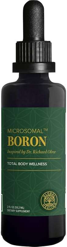 Global Healing Center - Boron Supplement for Men and Women - More Bioavailable Than Liposomal for Bone Health, Metabolism, and Enhanced Magnesium Absorption, 5 mg (2 Oz) - Image 1
