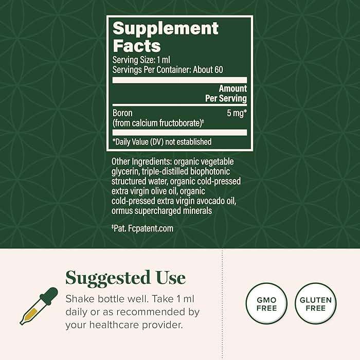 Global Healing Center - Boron Supplement for Men and Women - More Bioavailable Than Liposomal for Bone Health, Metabolism, and Enhanced Magnesium Absorption, 5 mg (2 Oz) - Image 3