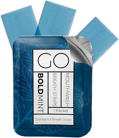 Breath Strips for Bad Breath by Go Mouthwash- Indivivual Packets containing 3 Bold Mint Strips - Alternative to Breath Mints, Travel Mouthwash, Breath Spray, and Other Fresheners - Perfect on the GO - Image 7