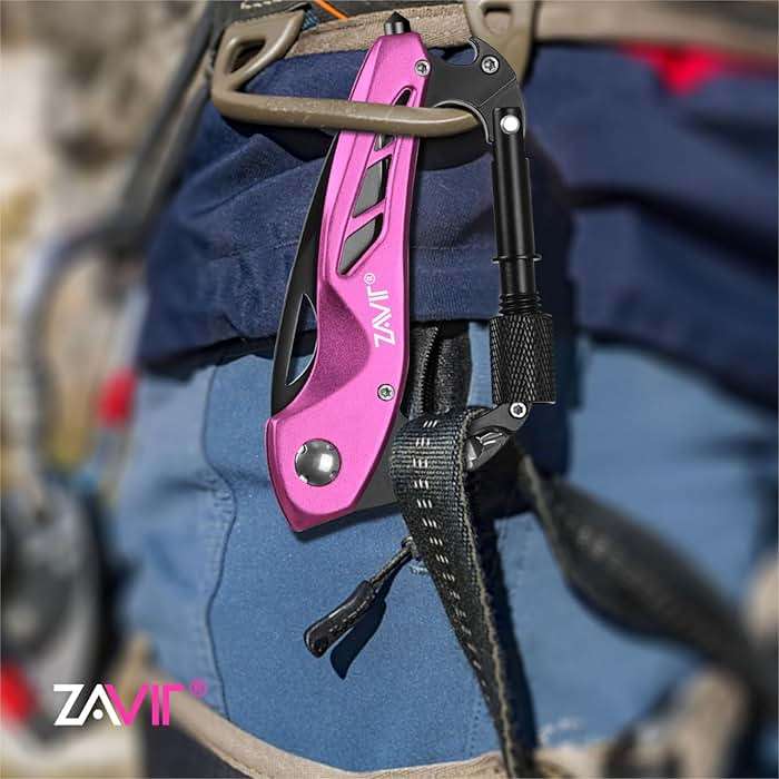Multitool with Pocket Knife for Women, EDC Keychain Box Cutter with Window Breaker, Screwdriver, Bottle Opener, Camping Hiking Gear Gadget, Gifts for Women Mom Wife - Mothers Day Birthday Christmas - Image 2