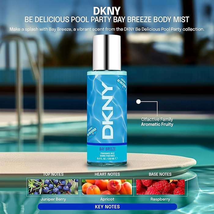 DKNY Be Delicious Pool Party Fragrance Mist For Women, Bay Breeze, 8.4 Fl. Oz. - Image 3