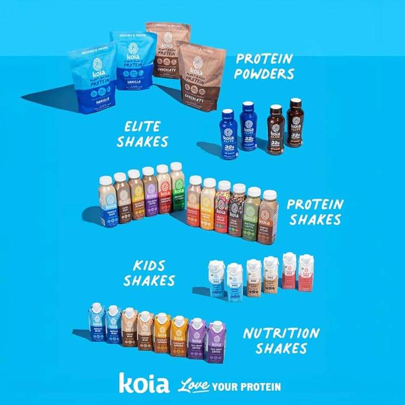 Koia Plant Based Protein Shake, Cacao Bean, 20g Protein, 3g Sugar, 6g Prebiotic Fiber, 21 Vitamins & Minerals, Meal Replacement Drinks, Dairy-Free, Gluten-Free, Non-GMO, 11 Fl Oz (Pack of 12) - Image 8