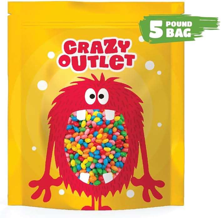 Jelly Beans - 5 Pound Bulk Pack - Chewy Candy - Assorted Fruit Flavors - Classic Fruity Treats for Buffets, Cake Decorating, and Gift Baskets - Old Fashioned Candy - Image 5