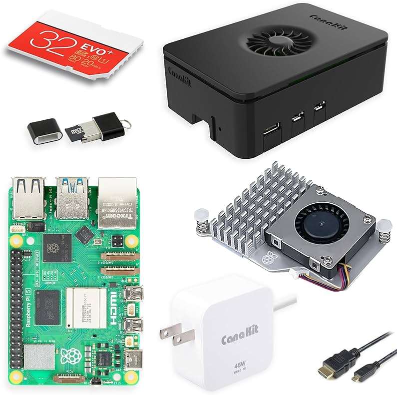CanaKit Raspberry Pi 5 Essentials Starter Kit (8GB RAM) - Image 1