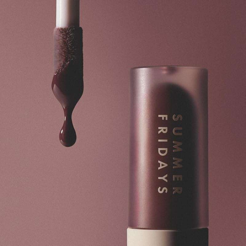 Summer Fridays Dream Lip Oil - Hydrating Tinted Lip Gloss Oil - Non-Sticky Formula with Skincare Benefits for Long-Lasting Softness + Shine - Effortless Beauty Gifts - Rosewood Nights (0.15 Oz) - Image 6