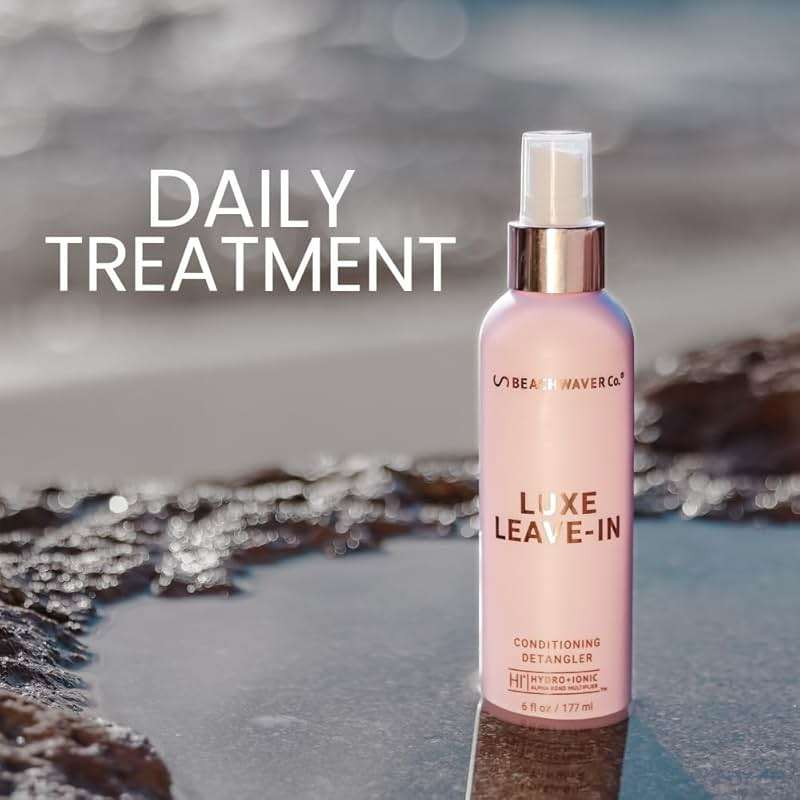 The Beachwaver Co. Luxe Leave-In Conditioning Detangler - Full Size (6 Fl Oz) | Leave-In Treatment to Hydrate, Smooth, & Strengthen w/HiX Vegan Bond Multipliers | Bali Beach Night Fragrance - Image 10