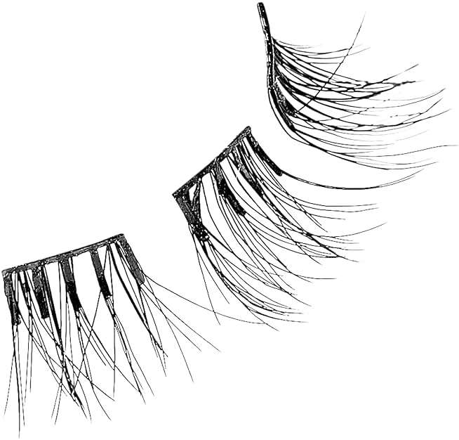 Kiss Impress Falsies Press On Self Adhesive Eyelashes, 10mm-12mm Natural Volume Press On Lashes, Black, No Glue Needed, Invisible Band, 12 Lash Clusters - Classy - Image 11