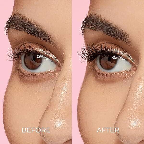 Kiss Impress Falsies Press On Self Adhesive Eyelashes, 10mm-12mm Natural Volume Press On Lashes, Black, No Glue Needed, Invisible Band, 12 Lash Clusters - Classy - Image 6