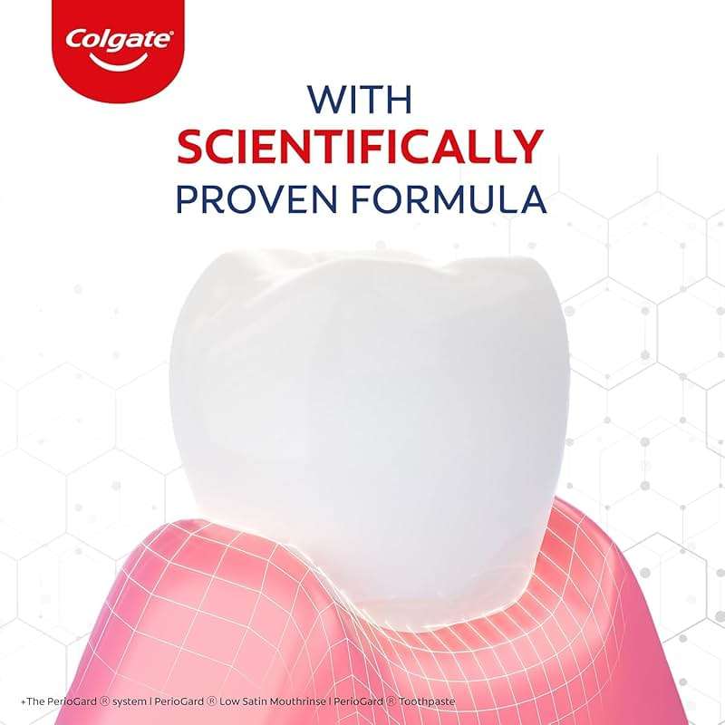 Colgate Gum Protection PerioGard Toothpaste 90grm/3.2oz Helps Fight Plaque Dual Active Formula Helps to Keep Gums Healthy + V4L 125 Sheets Multifold Paper Towel Free - Image 9