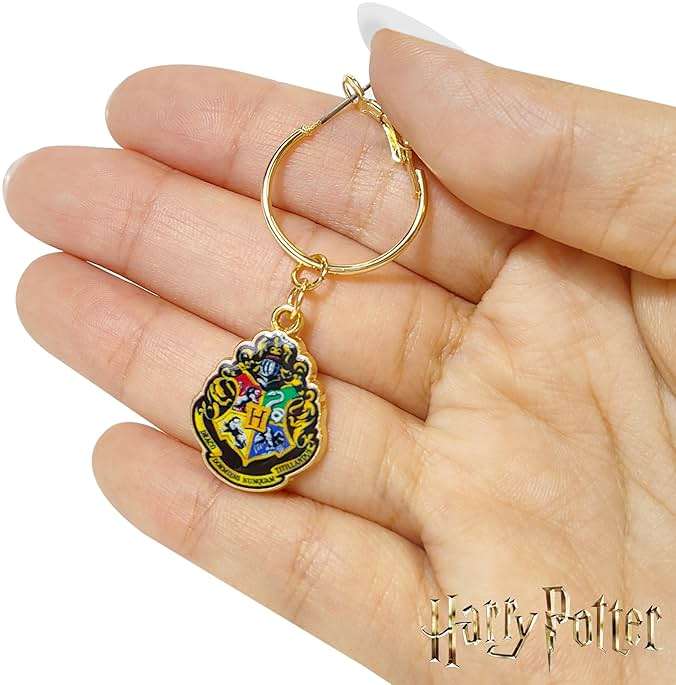 LUV HER Harry Potter Hypoallergenic Earrings for Girls, Stud & Fishhook Drop Sets with Charms One Size Fits All Jewelry for Women Accessories Ages 4+ - Image 3