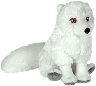 Wild Republic Cuddlekins Eco Arctic Fox, Stuffed Animal, 12 Inches, Plush Toy, Fill is Spun Recycled Water Bottles, Eco Friendly - Image 1