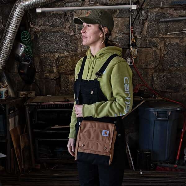 Carhartt Crossbody Snap Bag, Durable, Adjustable Shoulder Bag with Flap Over Snap Closure - Image 6