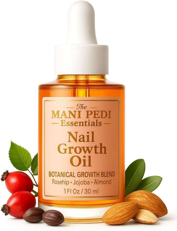 TMPE Nail Growth Oil 1 fl oz | Rosehip, Jojoba & Almond Oil Blend | Fast Nail Growth Serum for Stronger Longer Nails | Cuticle Oil Strengthener | Nourishing Nail Treatment for Brittle Damaged Nails - Image 1