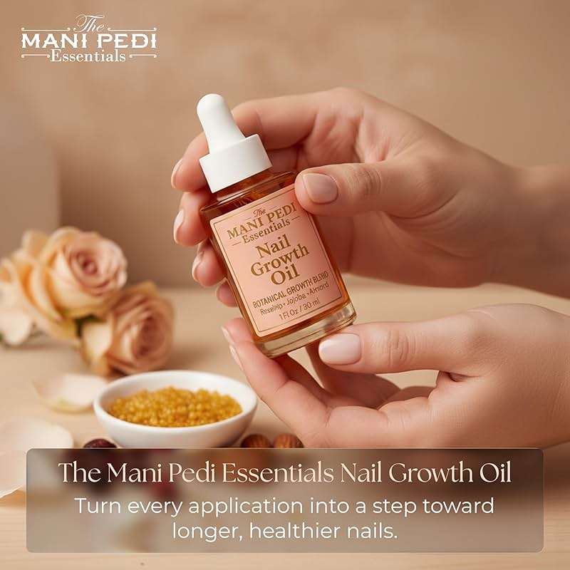 TMPE Nail Growth Oil 1 fl oz | Rosehip, Jojoba & Almond Oil Blend | Fast Nail Growth Serum for Stronger Longer Nails | Cuticle Oil Strengthener | Nourishing Nail Treatment for Brittle Damaged Nails - Image 7