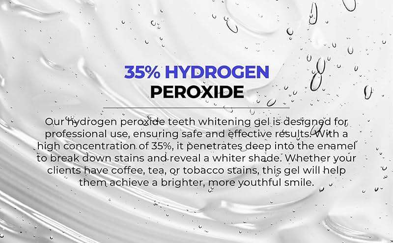 Professional Teeth Whitening Gel 35% Hydrogen Peroxide – LaserGlow Low-Sensitivity Enamel-Safe Formula | 1.2mL Precision Syringe | for Dentists, Medspas & Whitening Technicians - Image 3