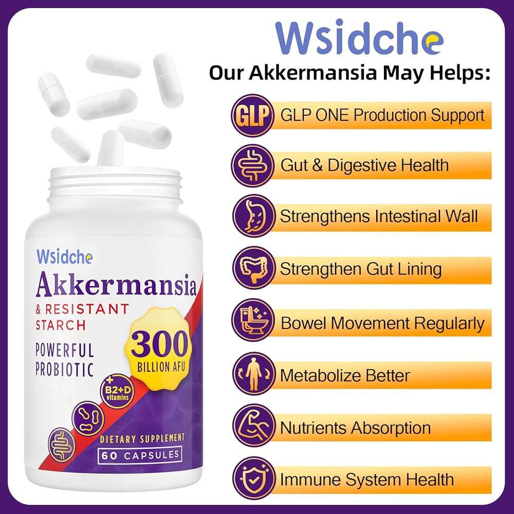 300 Billion AFU Akkermansia Probiotic | supplement for Women & Men, Akkermansia Muciniphila for Akkermansia, Digestive, Gut, Immune, Enhances Gut Digestive Lining function, Akka Superbiotics - 60 Caps - Image 4