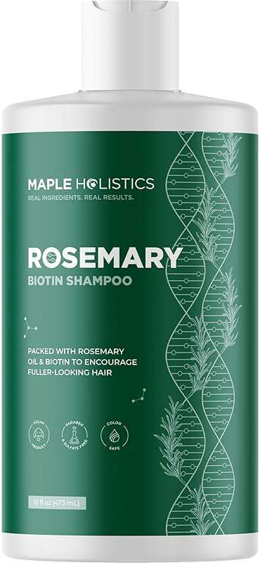 Volumizing Biotin and Rosemary Shampoo - Vegan Rosemary Biotin Shampoo for Thinning Hair for Women and Men with Nourishing B Vitamins & Tea Tree Oil - Paraben Silicone & Sulfate Free (16 Fl Oz) - Image 9