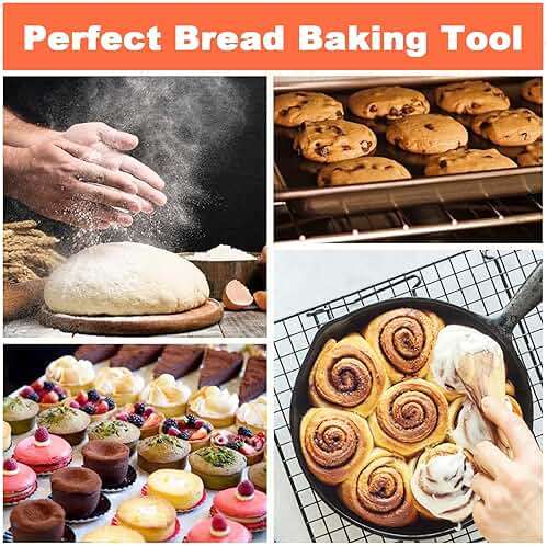 30.4oz Sourdough Starter Jar Kit, Reusable Sourdough Starter Jar, Easy DIY Breadmaking Kit with Thermometer, Silicone Scraper, Cloth Cover and Lid for Homemade Bread, 23.00 * 16.00 * 13.00cm, Clear - Image 6