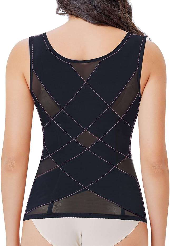 Nebility Waist Trainer for Women Corset Shapewear Tummy Control Body Shaper Vest Waist Cincher Shapewear - Image 3