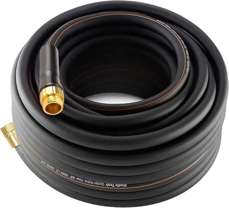 Giraffe Tools Garden Hose 100ft x 5/8", Water Hose Heavy Duty, Lightweight, Flexible Hybrid Hose, Male to Female Fittings - Image 1