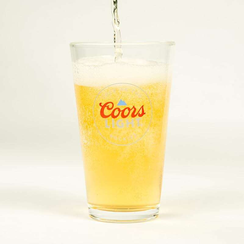 LORD'S ROCKS Coors Light Beer Glasses 16oz Pint Glass - Set of 4 Authentically Licensed Compatible - Image 3