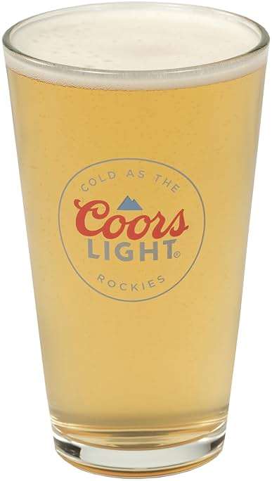 LORD'S ROCKS Coors Light Beer Glasses 16oz Pint Glass - Set of 4 Authentically Licensed Compatible - Image 4