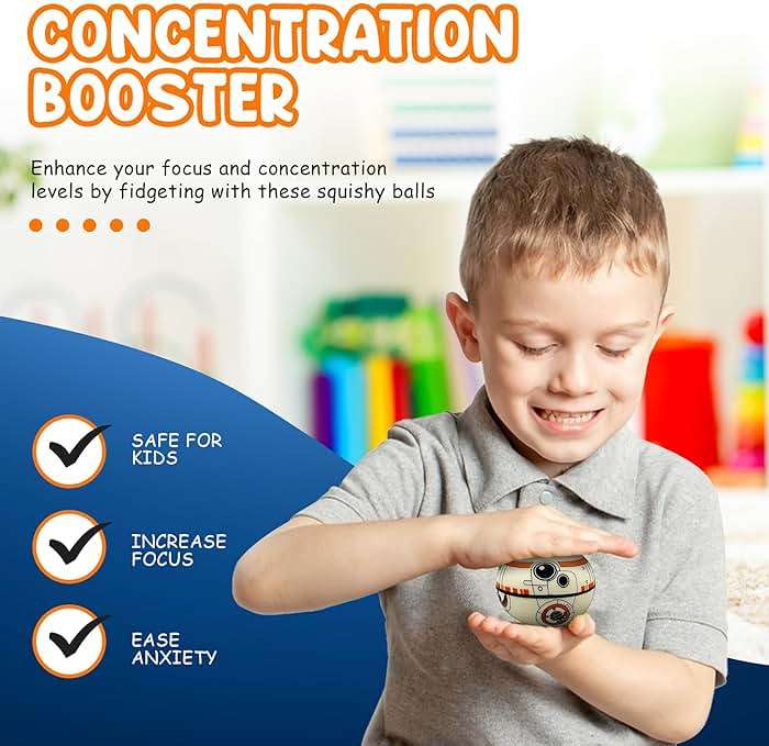 Squishy Balls Set – Stress Ball for Kids and Adults, Stress Relief Fidget Use for Play/ Decor/ Help Relieve Stress/ Improve Concentration and Focus - Image 8