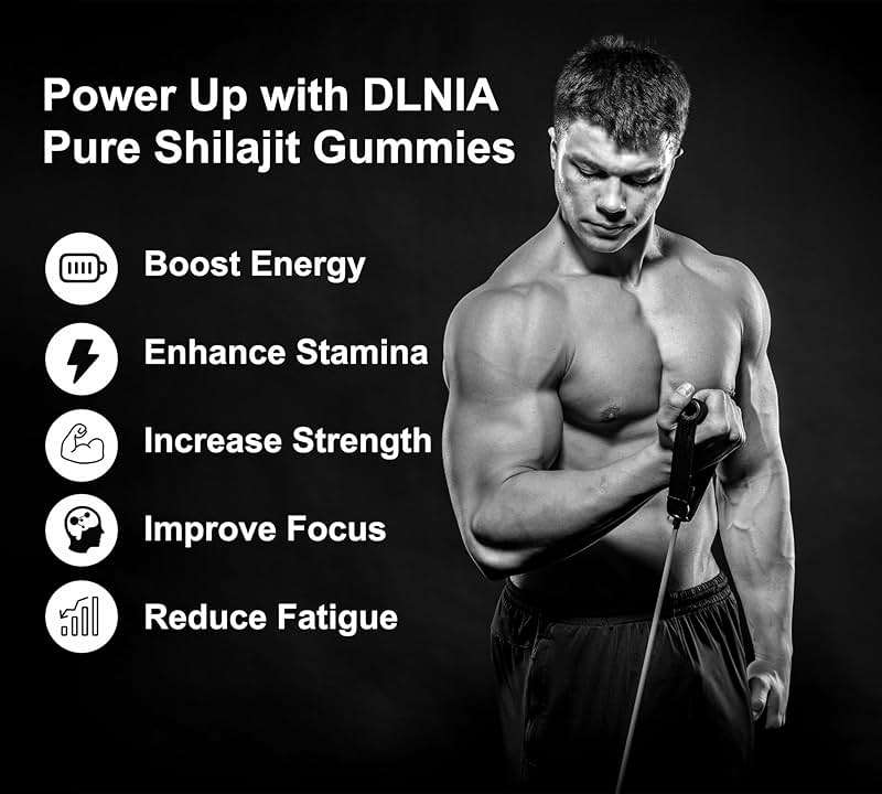 DLNIA 13-in-1 Shilajit Gummies with KSM-66® Ashwagandha | 4000 mg Himalayan Shilajit Extract (20:1), Choline & Botanicals | Sugar-Free, Vegan | Energy, Focus & Daily Vitality Support for Men & Women - Image 5