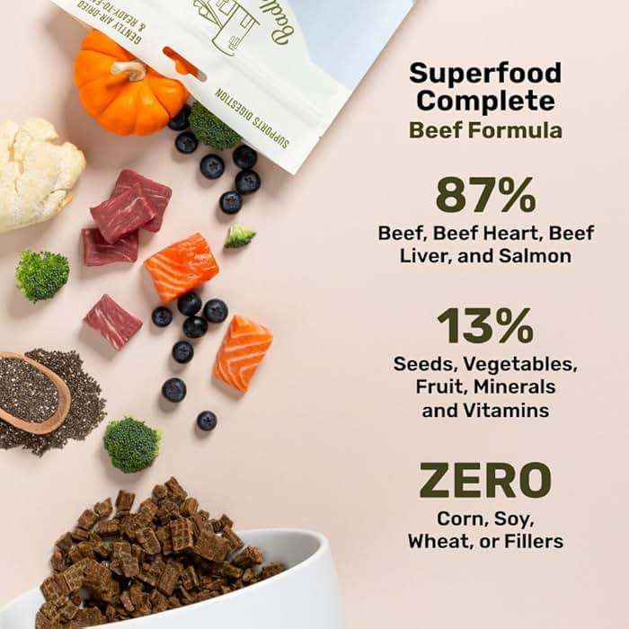 BADLANDS RANCH by Katherine Heigl – Superfood Complete Air-Dried Beef Dog Food – High Protein with Superfoods for Daily Wellness & Consistent Nutrition – 24 oz - Image 5