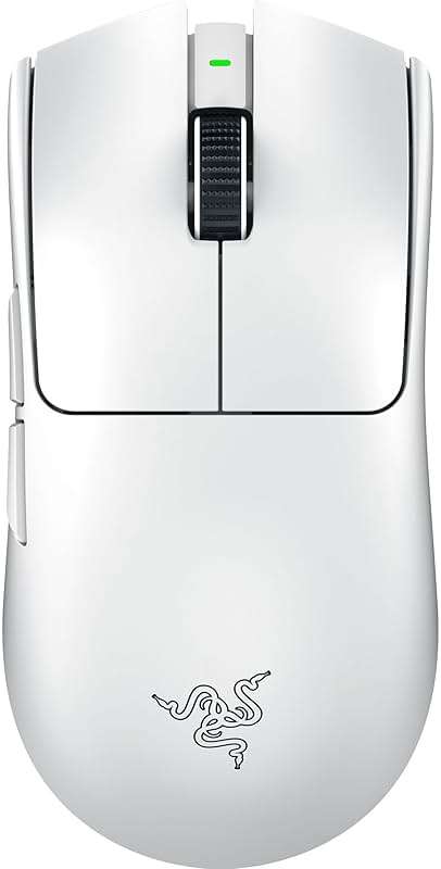 Razer Viper V3 Pro Wireless Esports Gaming Mouse: Symmetrical - 55g Lightweight - 8K Polling - 35K DPI Optical Sensor - Gen3 Optical Switches - 8 Programmable Buttons - 95 Hr Battery - White - Image 1