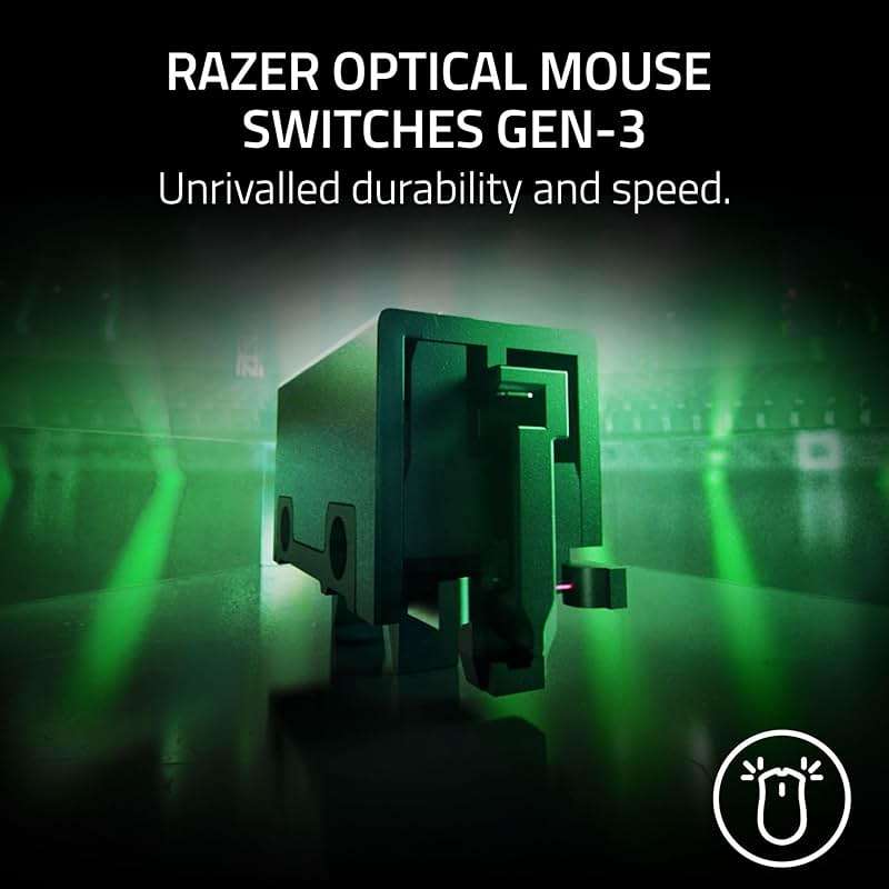 Razer Viper V3 Pro Wireless Esports Gaming Mouse: Symmetrical - 55g Lightweight - 8K Polling - 35K DPI Optical Sensor - Gen3 Optical Switches - 8 Programmable Buttons - 95 Hr Battery - White - Image 7