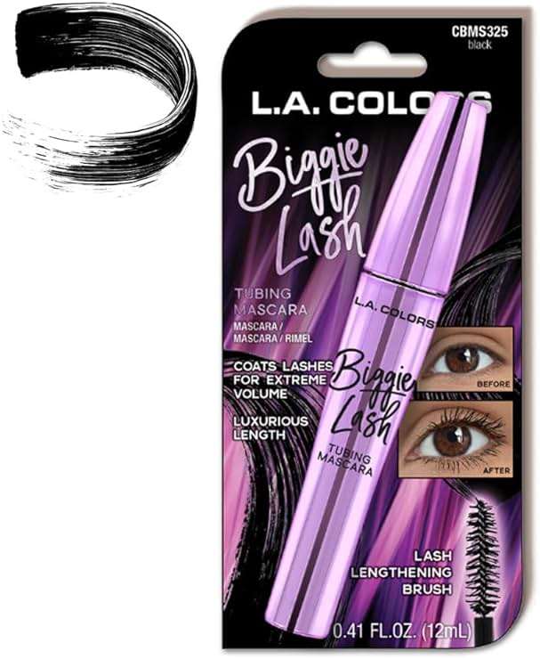 L.A. COLORS Biggie Lash Tubing Mascara, Black CBMS812 - Image 2