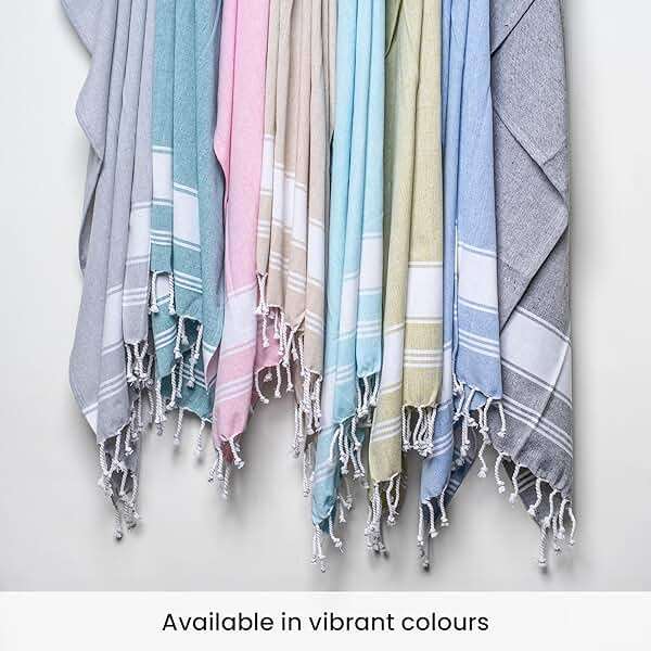 Salt Earth Cotton Turkish Beach Towel (Set of 2, 36"x72") - Soft, Quick Dry, Sand Resistant, Absorbent Towels for Bathroom, Home, Travel, Pool, Spa, Bath, Swim - Beach Towels Oversized (Pink) - Image 7