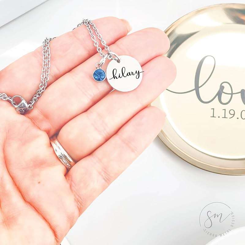Personalized Birthstone Necklace | Custom Name Necklace | Girlfriend Gift | Friend Necklace for Women | Kinsley Birthstone Necklace Custom KINSLEY-BS-DISC - Image 5