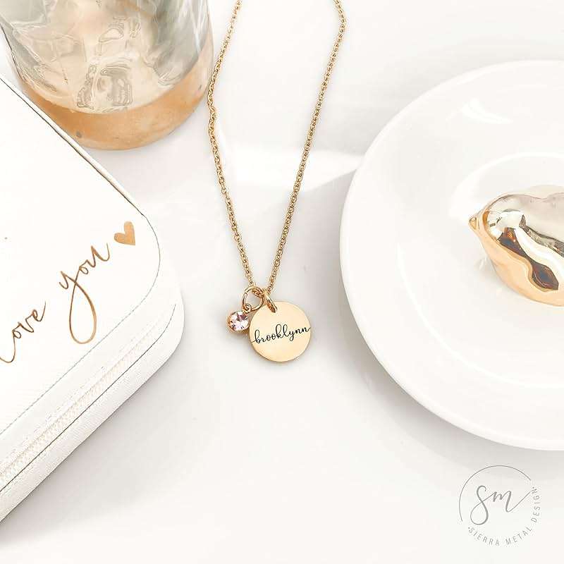 Personalized Birthstone Necklace | Custom Name Necklace | Girlfriend Gift | Friend Necklace for Women | Kinsley Birthstone Necklace Custom KINSLEY-BS-DISC - Image 7
