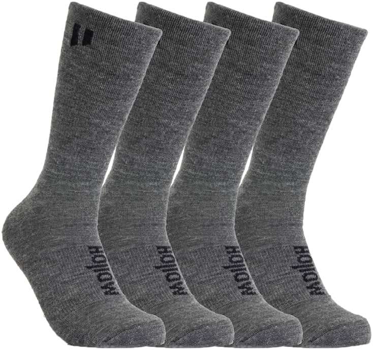 HOLLOW Alpaca Crew Socks for Men and Women, Moisture Wicking Alpaca Socks for Hiking, Running, Temperature Regulating - Image 1