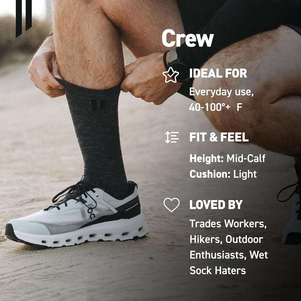 HOLLOW Alpaca Crew Socks for Men and Women, Moisture Wicking Alpaca Socks for Hiking, Running, Temperature Regulating - Image 5