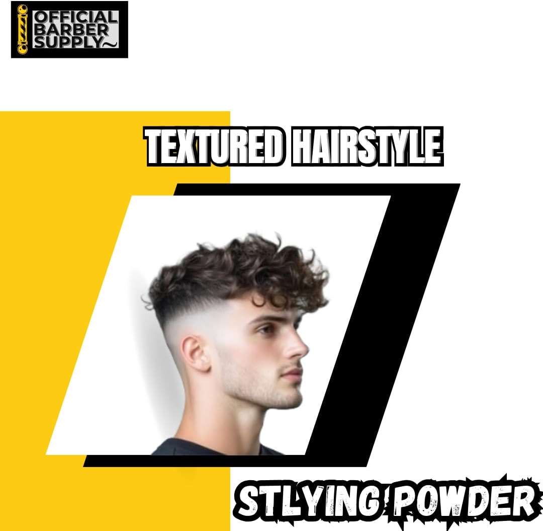 OFFICIAL BARBER SUPPLY Styling Powder for Men - Volumizing, Texturizing, & High Hold Hair Powder - Matte Finish, Lightweight, Easy to Apply, No Greasy Residue, Long-Lasting Hold - 0.80oz (25g) - Image 3