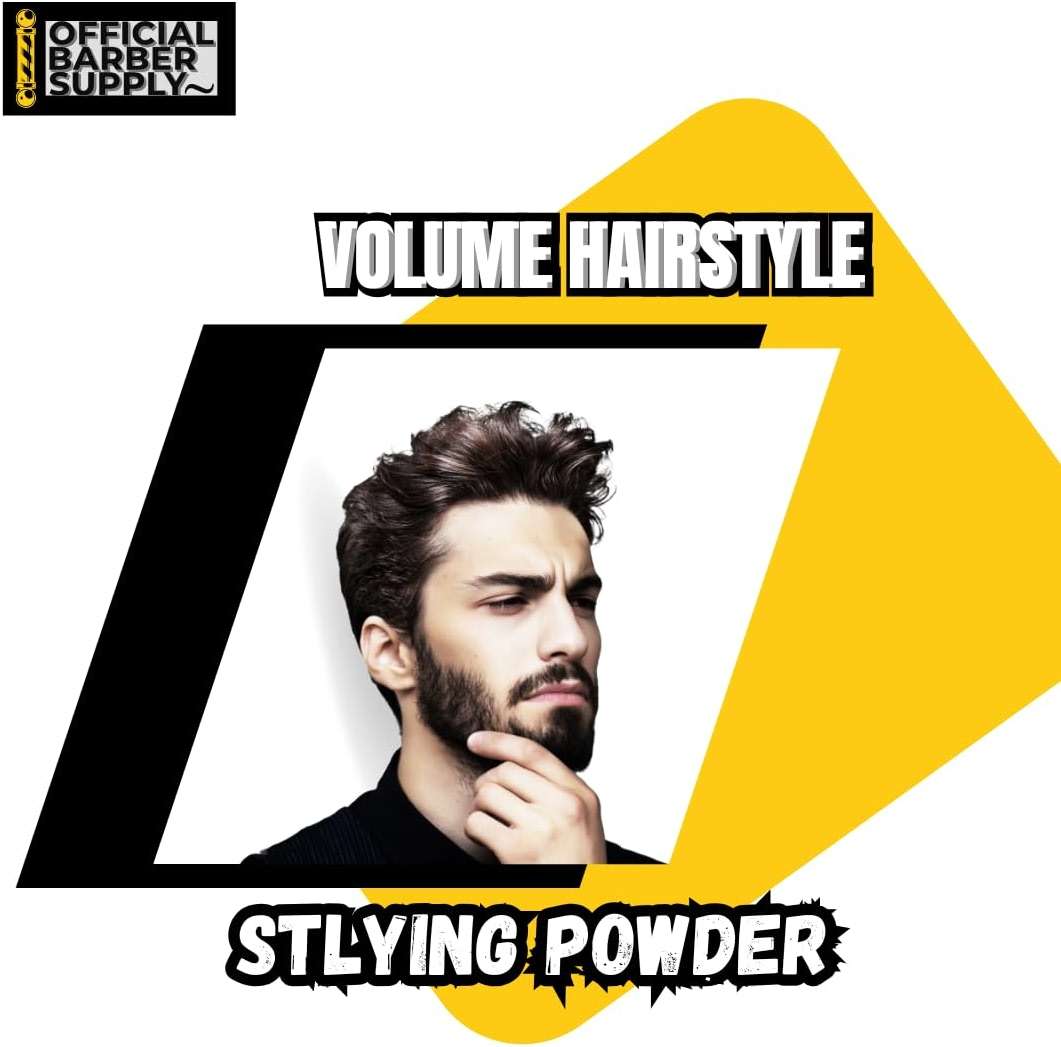 OFFICIAL BARBER SUPPLY Styling Powder for Men - Volumizing, Texturizing, & High Hold Hair Powder - Matte Finish, Lightweight, Easy to Apply, No Greasy Residue, Long-Lasting Hold - 0.80oz (25g) - Image 4