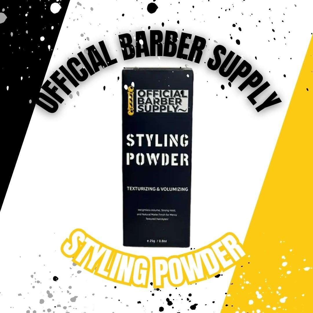 OFFICIAL BARBER SUPPLY Styling Powder for Men - Volumizing, Texturizing, & High Hold Hair Powder - Matte Finish, Lightweight, Easy to Apply, No Greasy Residue, Long-Lasting Hold - 0.80oz (25g) - Image 6