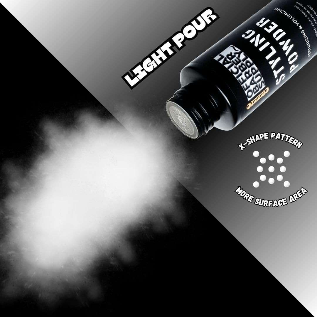 OFFICIAL BARBER SUPPLY Styling Powder for Men - Volumizing, Texturizing, & High Hold Hair Powder - Matte Finish, Lightweight, Easy to Apply, No Greasy Residue, Long-Lasting Hold - 0.80oz (25g) - Image 9