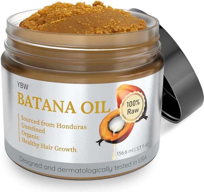 YBW Batana Oil for Hair Growth Dr. Sebi Organic, Natural, Pure and 100% Raw Batana Oil Paste from Honduras - Botana Enhances Hair Thickness, Prevents Loss for Men and Women - Image 1