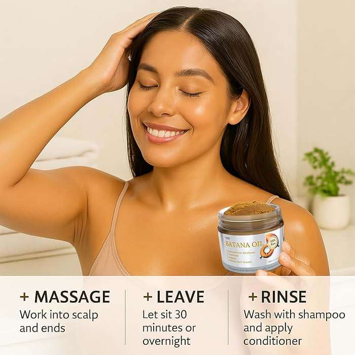 YBW Batana Oil for Hair Growth Dr. Sebi Organic, Natural, Pure and 100% Raw Batana Oil Paste from Honduras - Botana Enhances Hair Thickness, Prevents Loss for Men and Women - Image 5