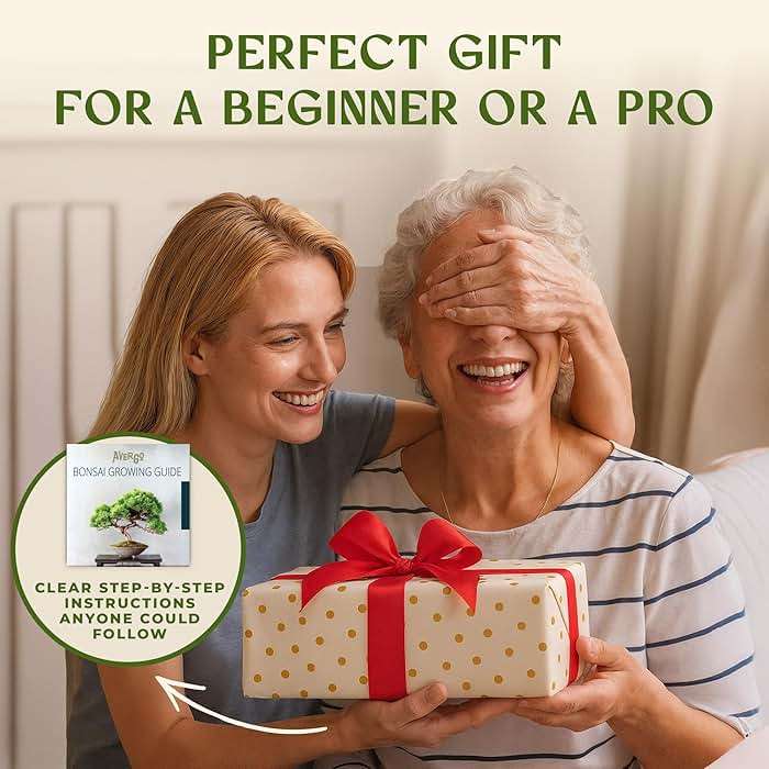 DIY Bonsai Tree Kit for Beginners – 5X Unique Japanese Bonzai Trees, Complete Indoor Bonsai Starter Kit for Growing Bonsai Plants w/Tools & Planters – DIY Christmas Gardening Gifts for Mom - Image 5