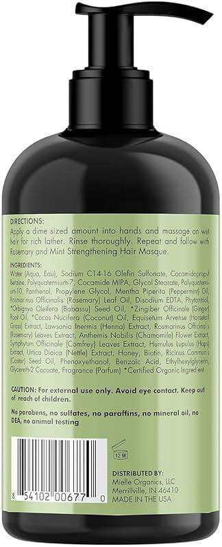 Mielle Organics Hair Strengthening Bundle - Oil, Shampoo and Conditioner - Image 8